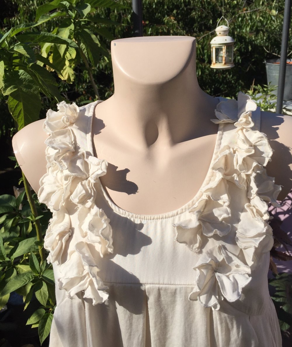 H&M Hängerchen Kleid THE GARDEN natur Gr. 36