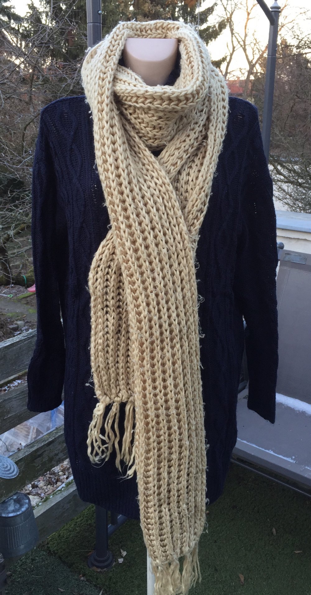 H&M XL Schal STRICKSCHAL 