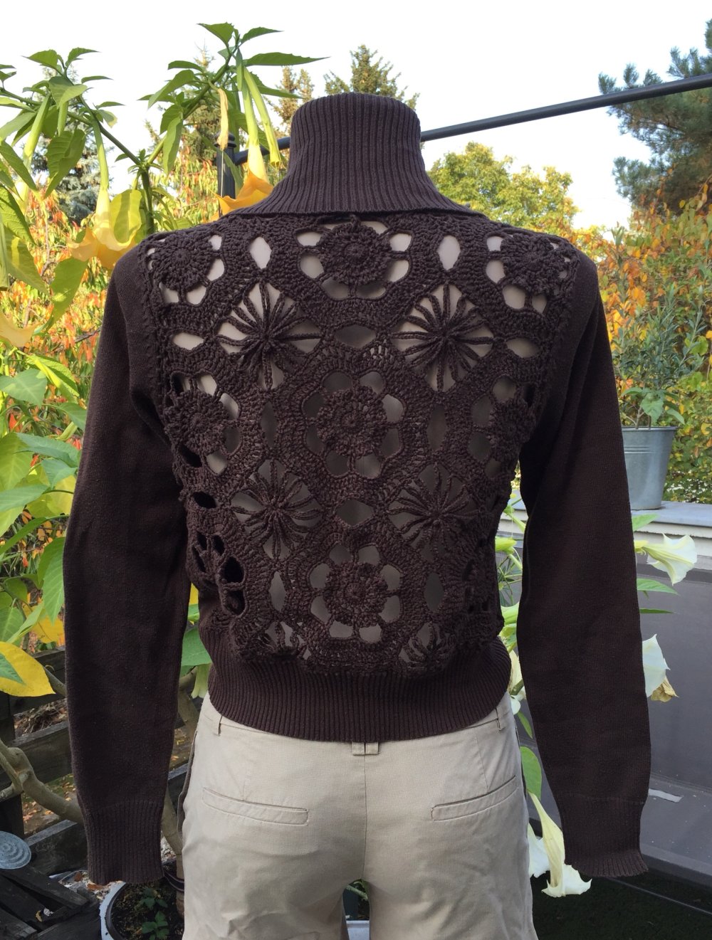ZERO Bolero JÄCKCHEN Häkel-Spitze CARDIGAN Gr. M