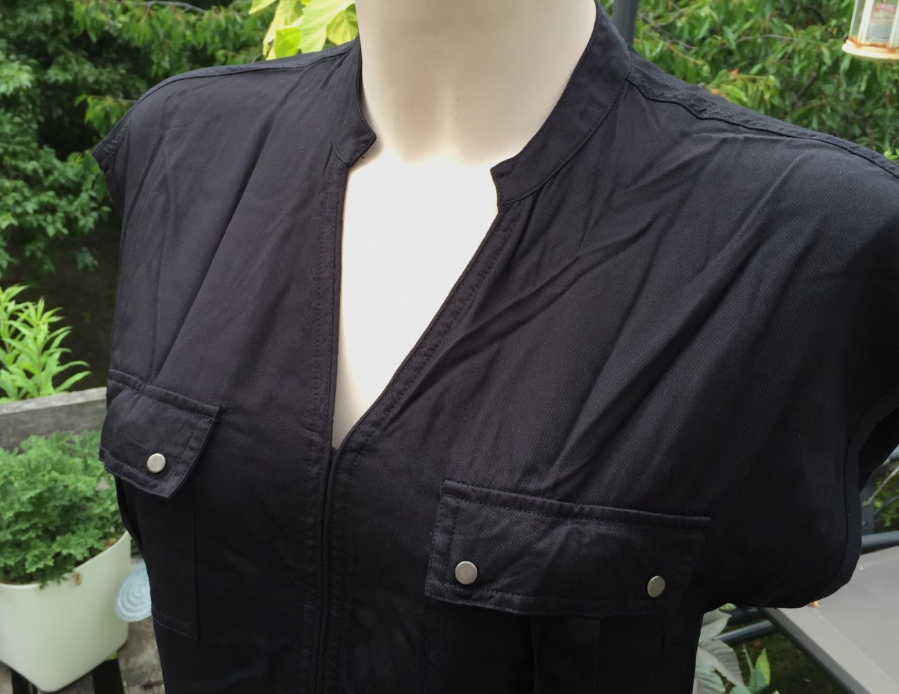 VILA Tunika KLEID schwarz Gr. XS