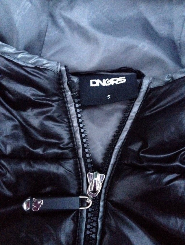 DNGRS Dangerous WESTE mit Kapuze schwarz/grau
