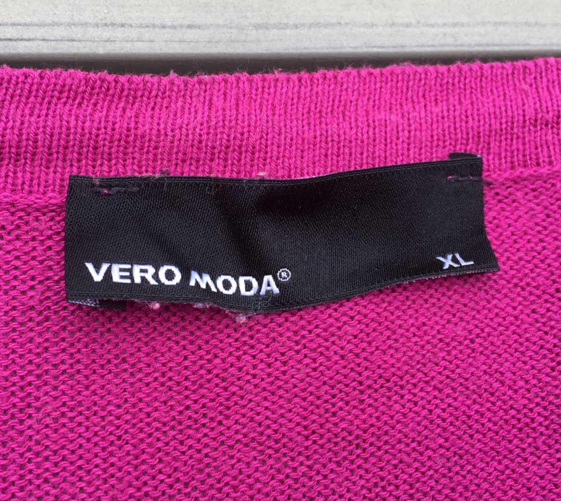 VERO MODA Feinstrick PULLI fuchsia Gr. XL