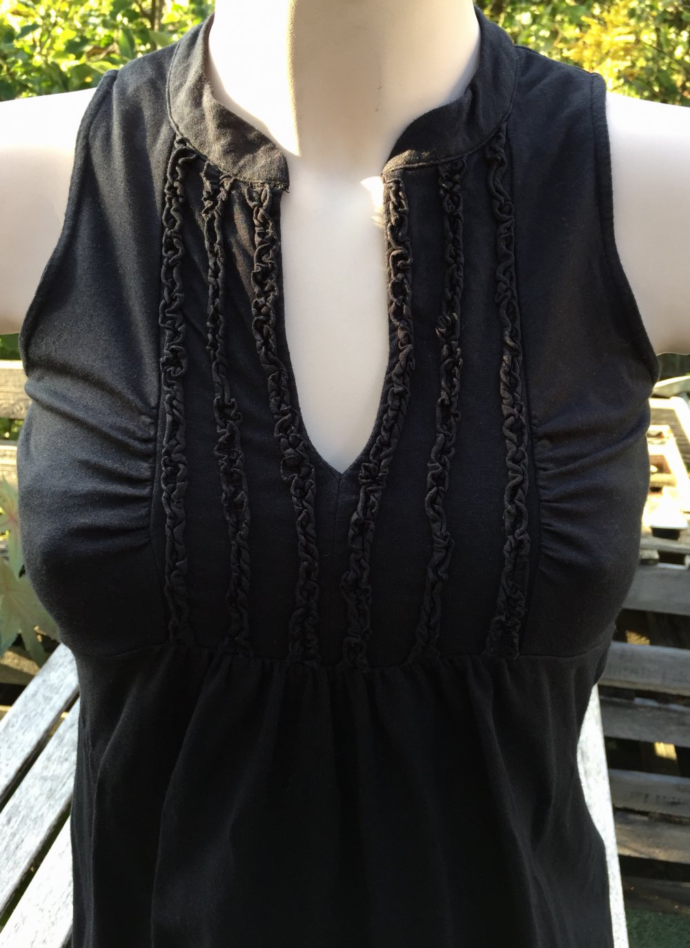 LTB Shirt TOP Blusenshirt schwarz Gr. XS