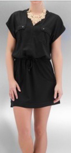 VILA Tunika KLEID schwarz Gr. XS
