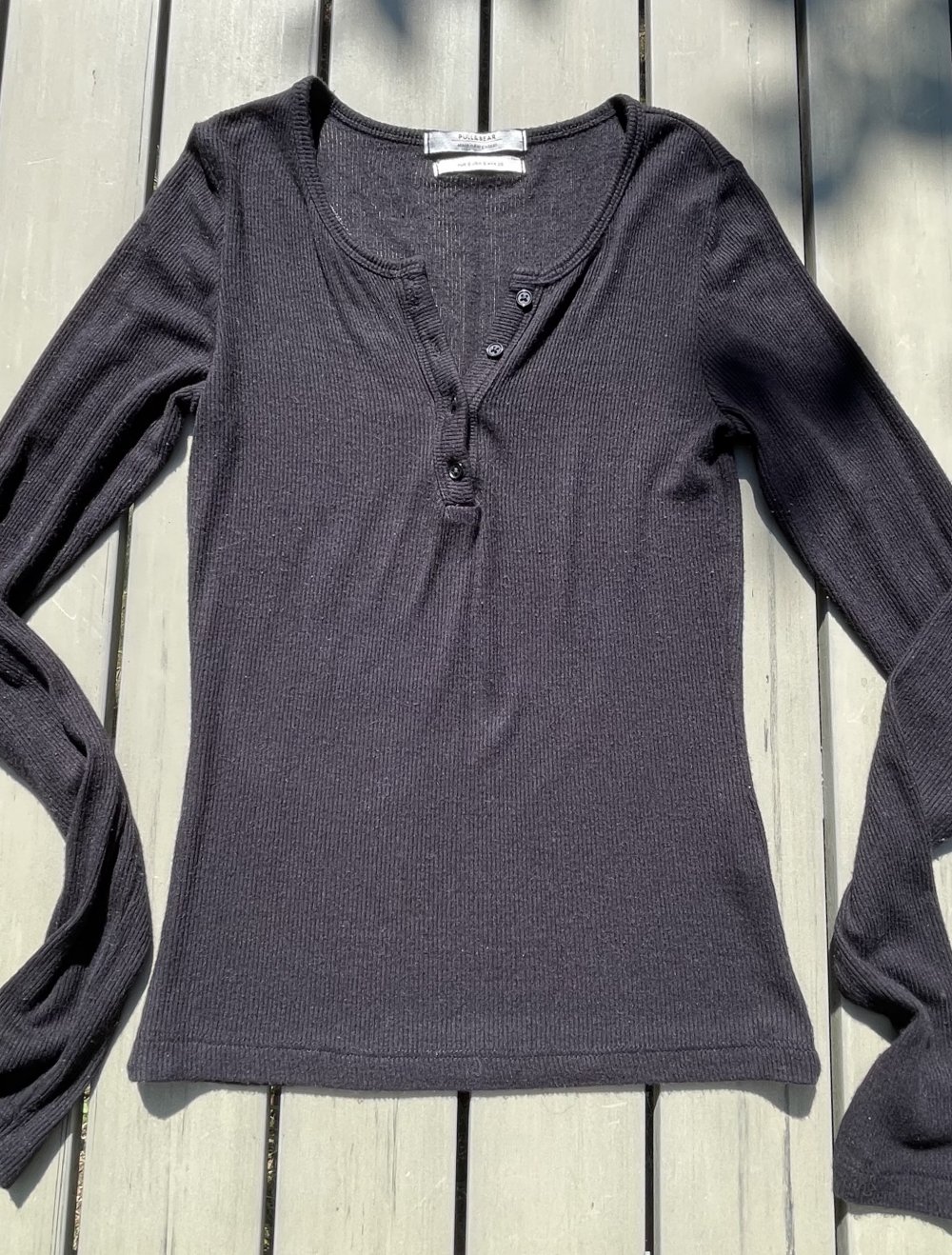 PULL&BEAR Longsleeve SHIRT Rippshirt