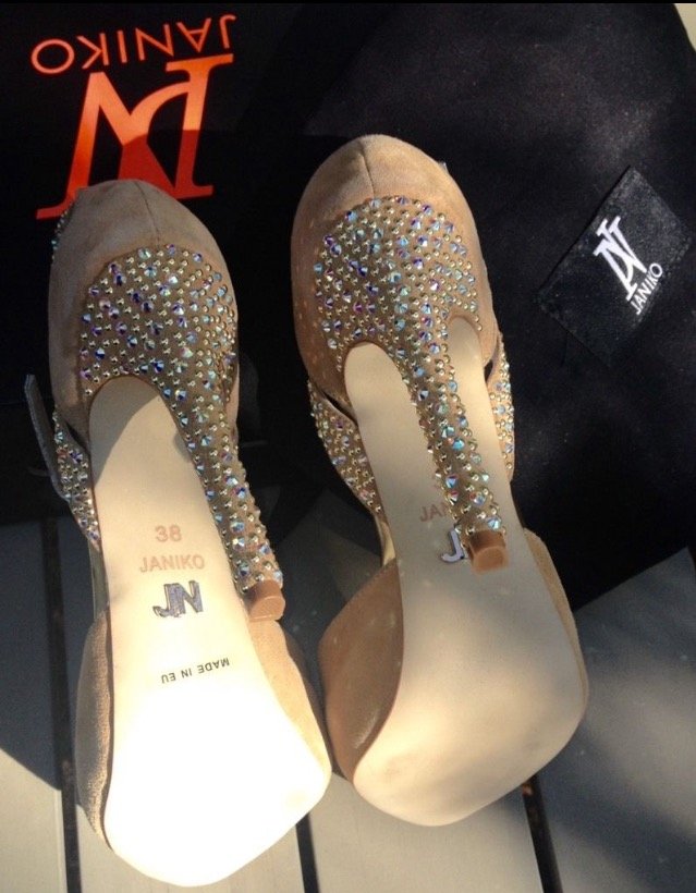 JANIKO Riemchen PUMPS Paris BLINGBLING Gr. 38 (37)