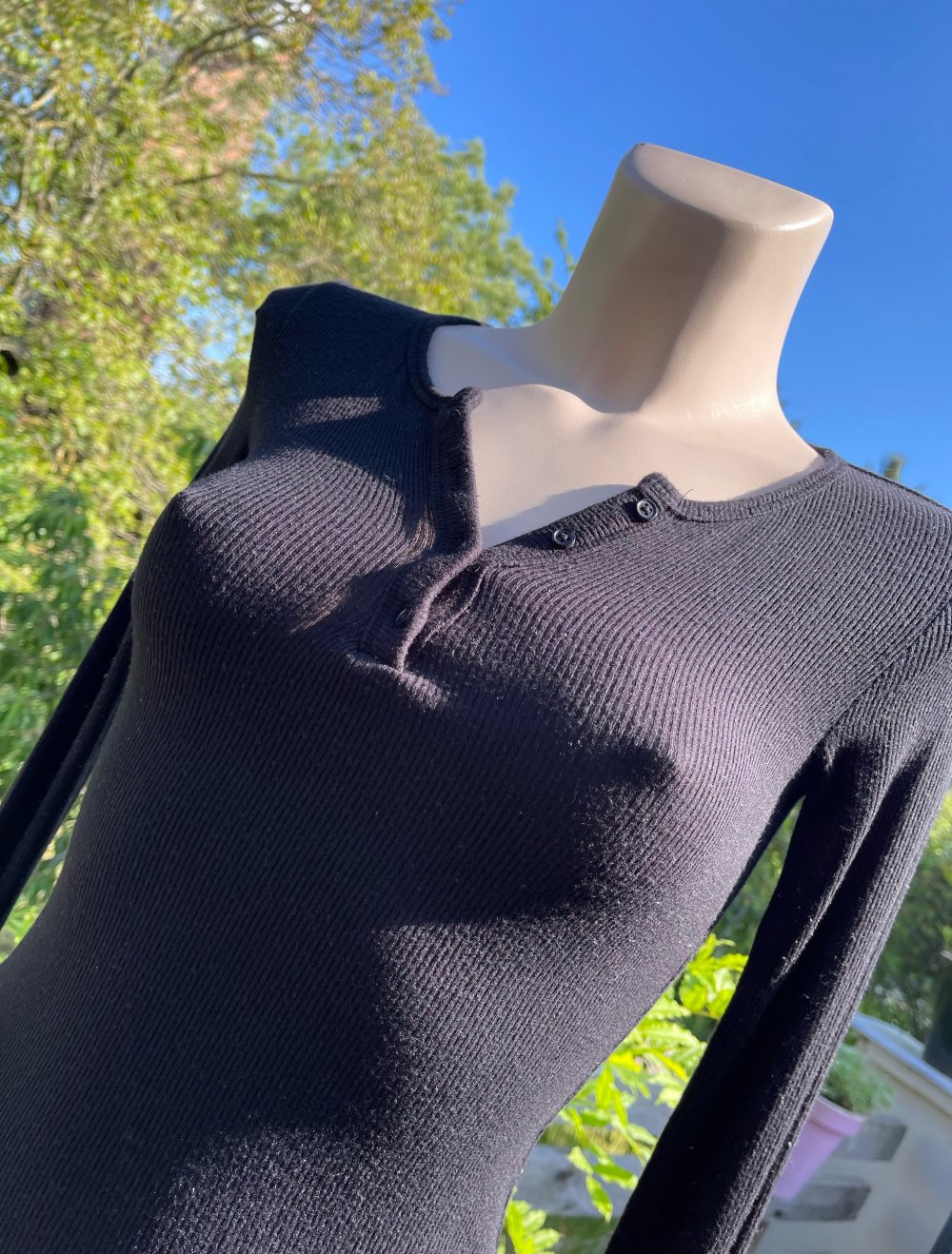PULL&BEAR Longsleeve SHIRT Rippshirt