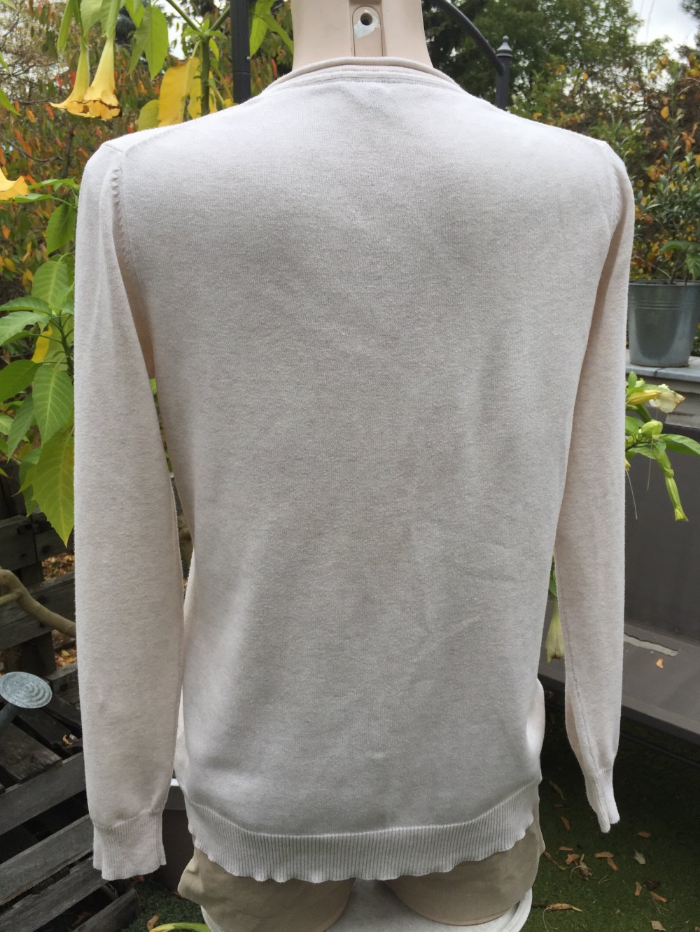 STANFIELD Feinstrick CARDIGAN beige Gr. M