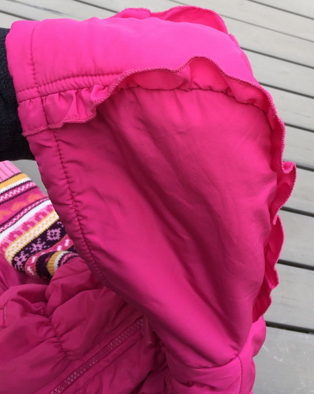 ANORAK JACKE mit Strickärmeln NORWEGER Muster Gr. 92