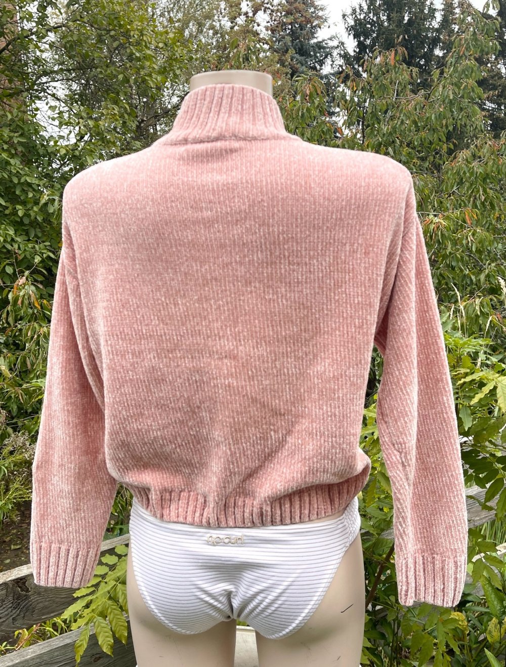 PULL & BEAR Chenille PULLOVER Rollkragen
Gr. S