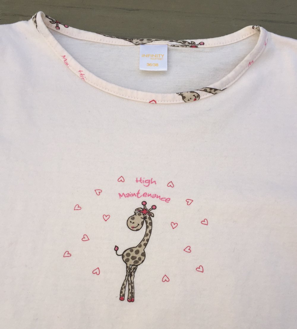 INFINITY WOMAN Longsleeve PYJAMA Oberteil Gr. 36/38