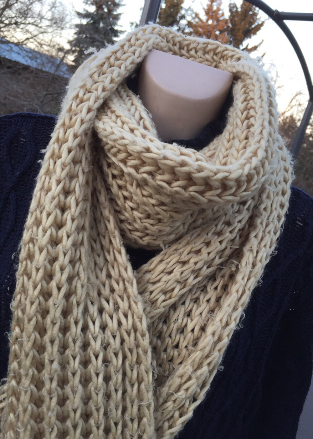 H&M XL Schal STRICKSCHAL 