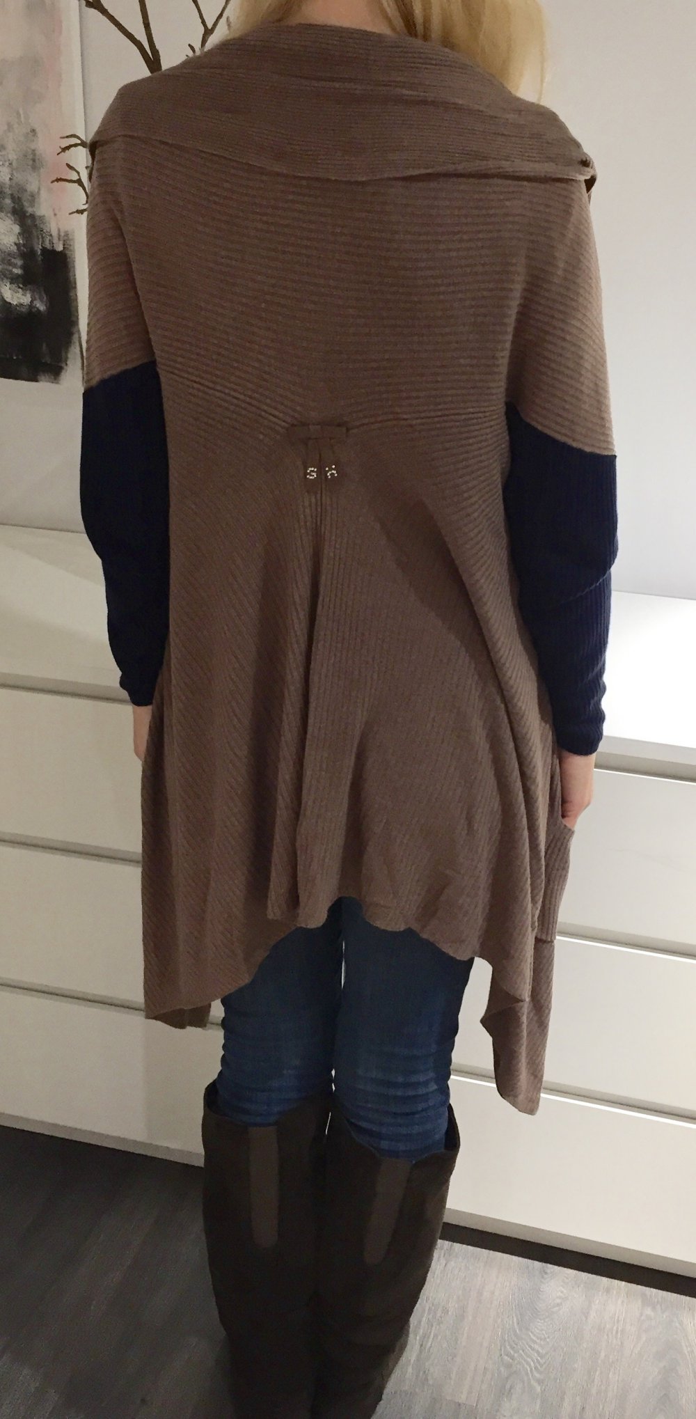 SILVIAN HEACH Open Front CARDIGAN Strickjacke STRICKMANTEL Gr. XS