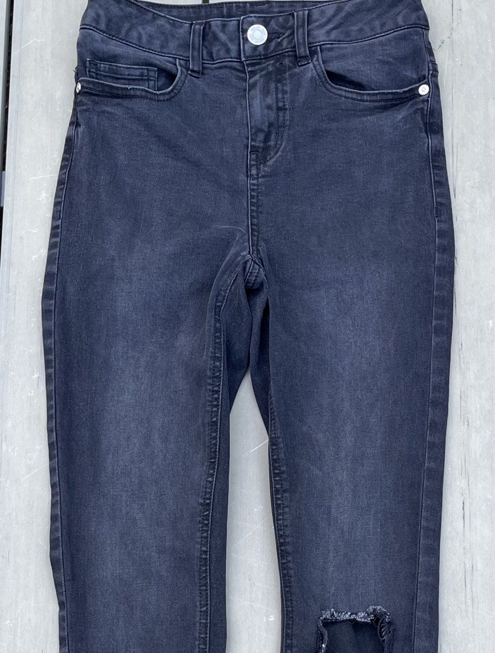 NOISY MAY „Lexi Ankle Slit“ JEANS Röhre Gr. 25/30