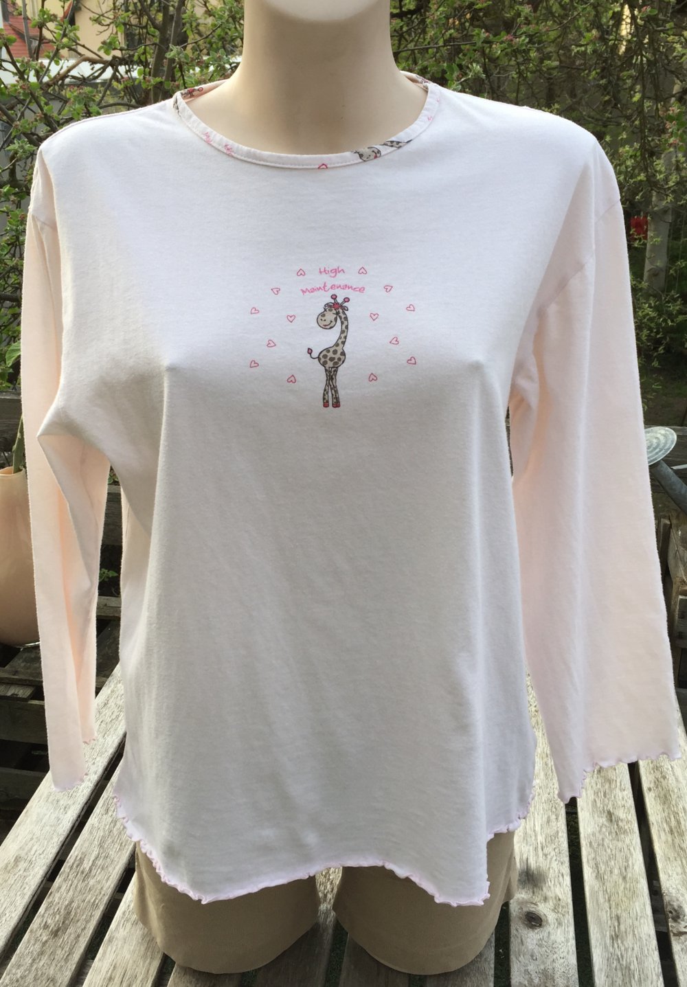 INFINITY WOMAN Longsleeve PYJAMA Oberteil Gr. 36/38