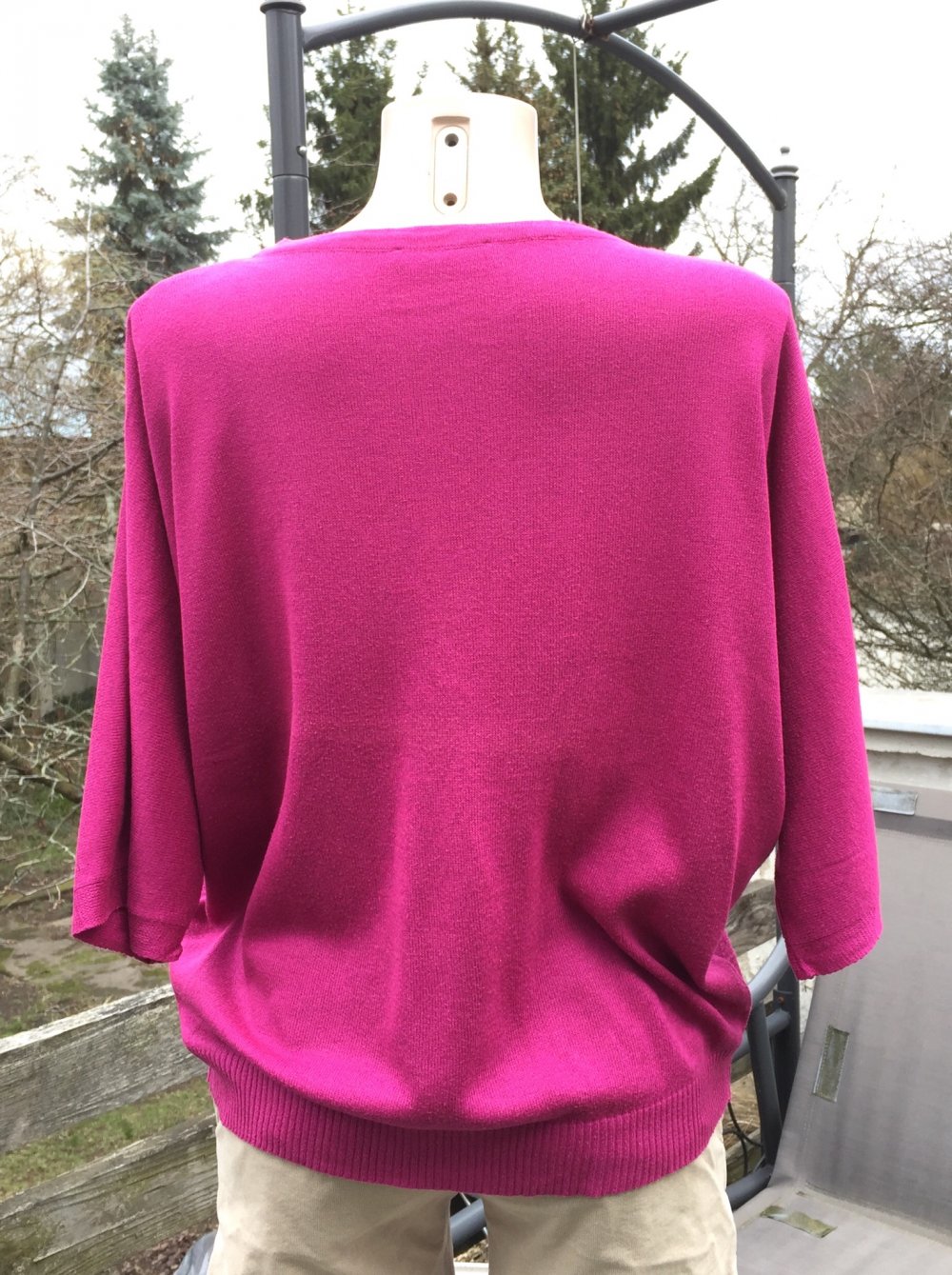 VERO MODA Feinstrick PULLI fuchsia Gr. XL