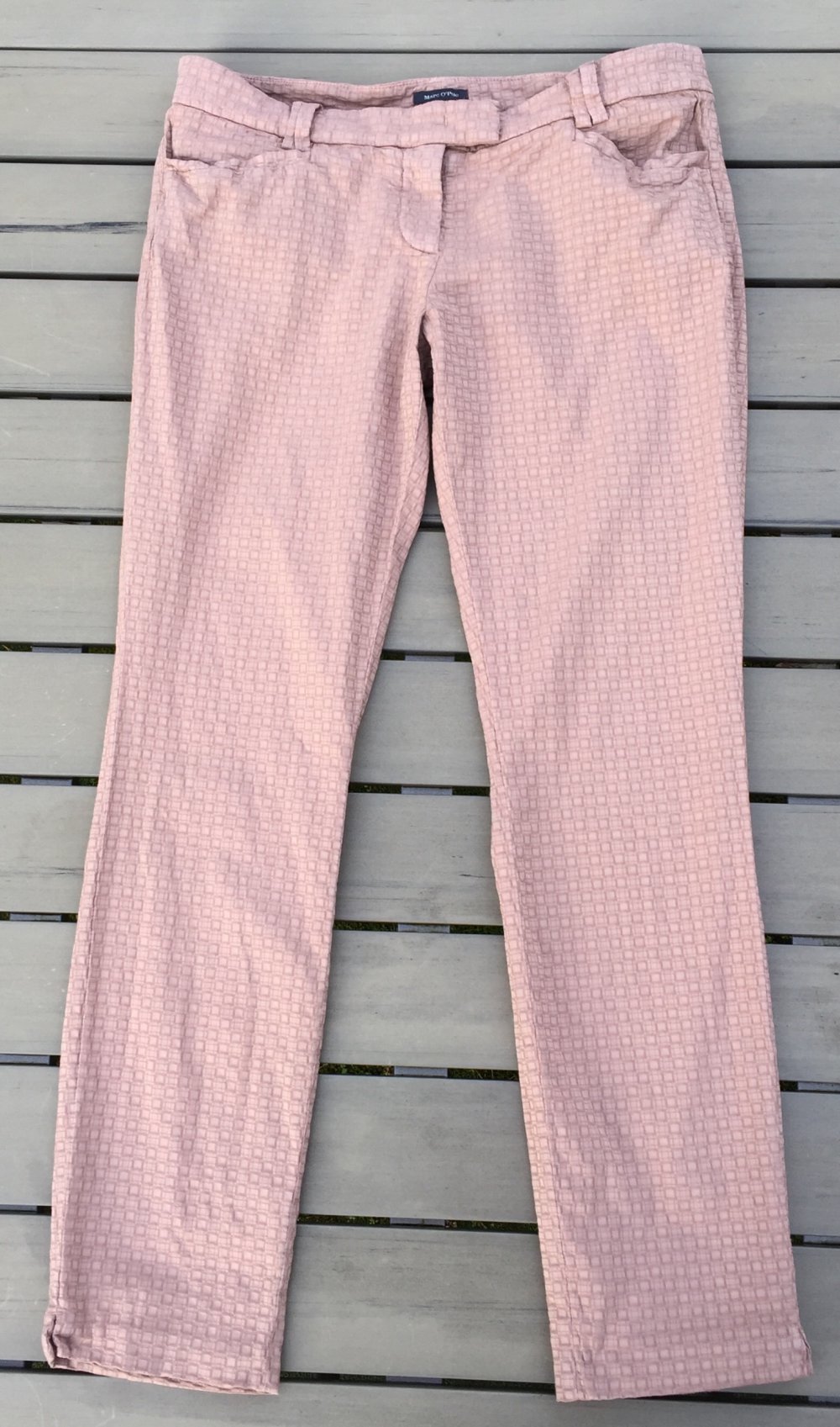 MARC O‘POLO Laxa HOSE puder beige Krawattenuster Gr. 36