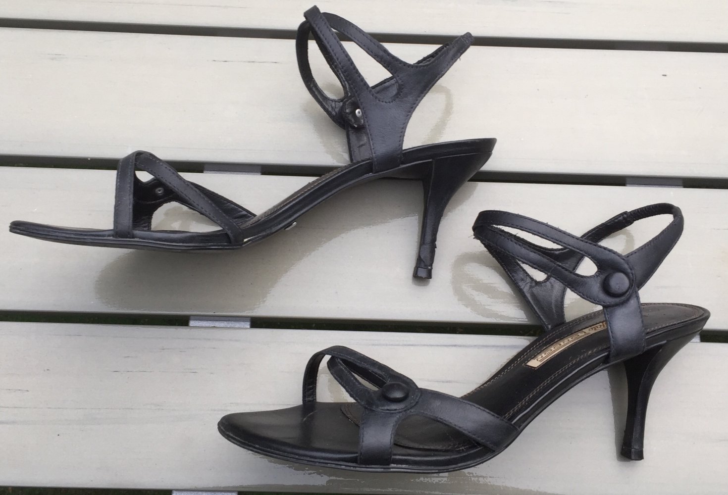 BUFFALO RIEMCHEN SANDALETTE schwarz Gr. 40