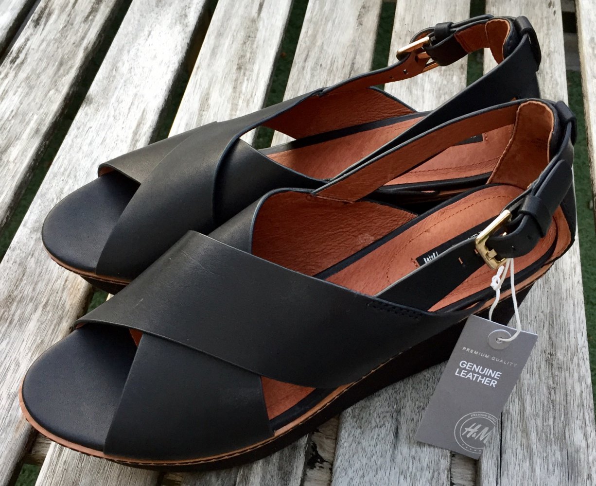 H&M Premium WEDGES Plateau Sandalen