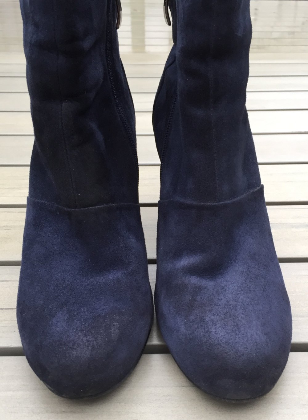 5th AVENUE Rauhleder STIEFELETTE nachtblau Gr. 40