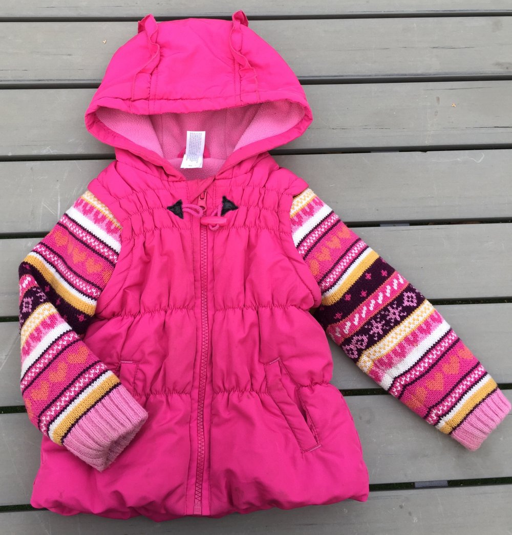 ANORAK JACKE mit Strickärmeln NORWEGER Muster Gr. 92