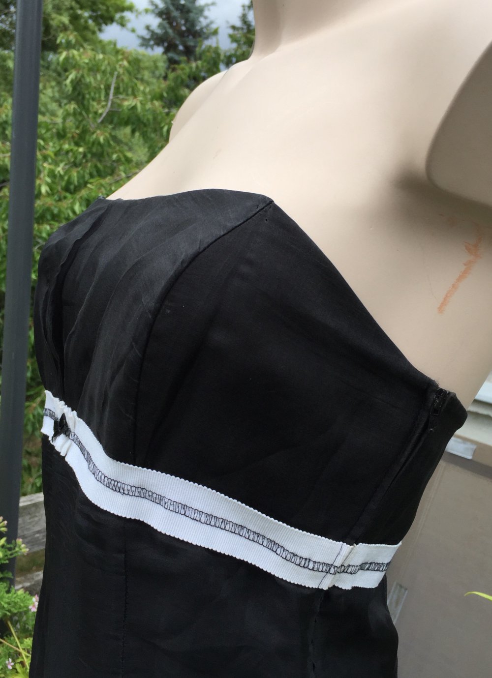 VERA MONT trägerloses COCKTAIL KLEID Seide Gr. 38