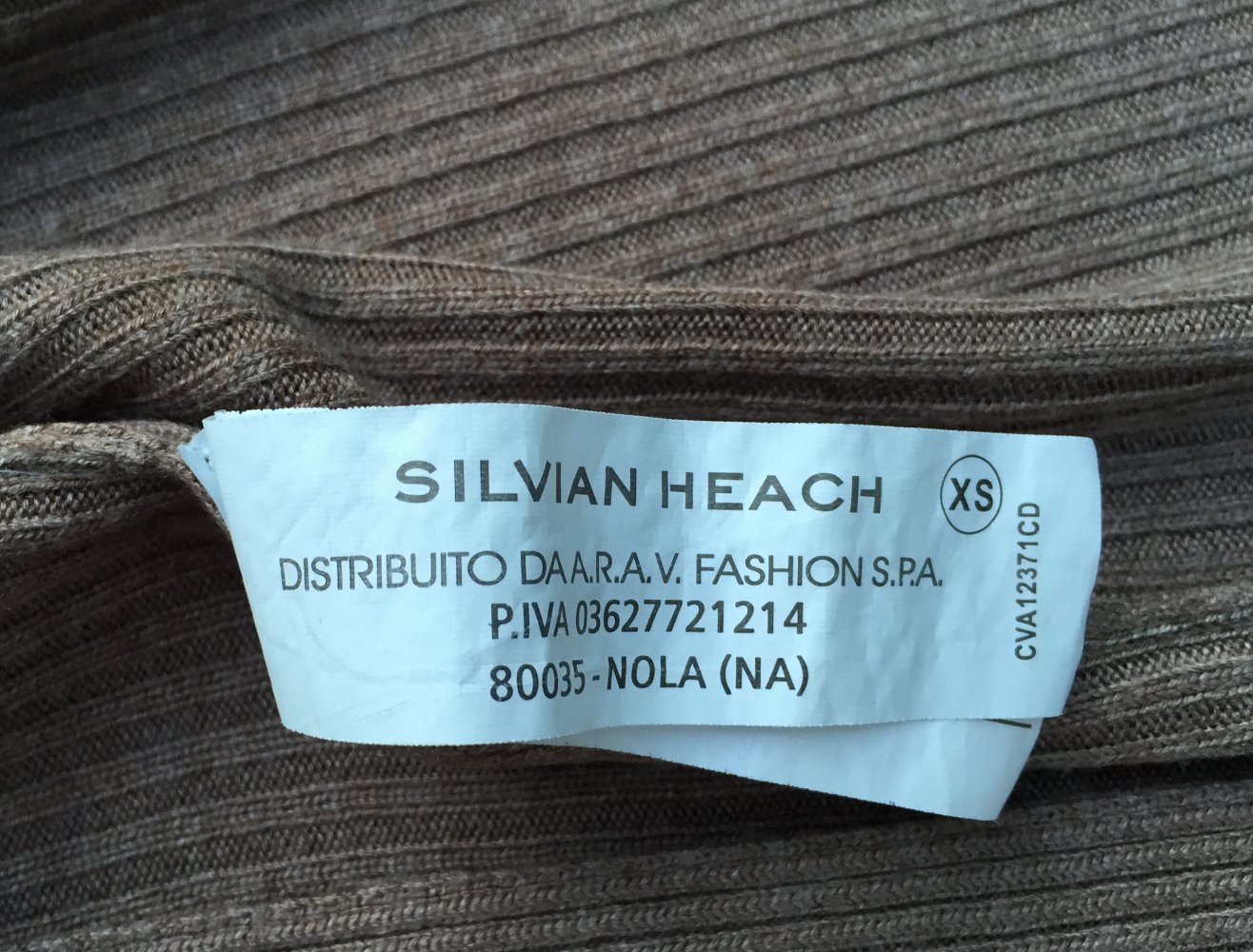 SILVIAN HEACH Open Front CARDIGAN Strickjacke STRICKMANTEL Gr. XS
