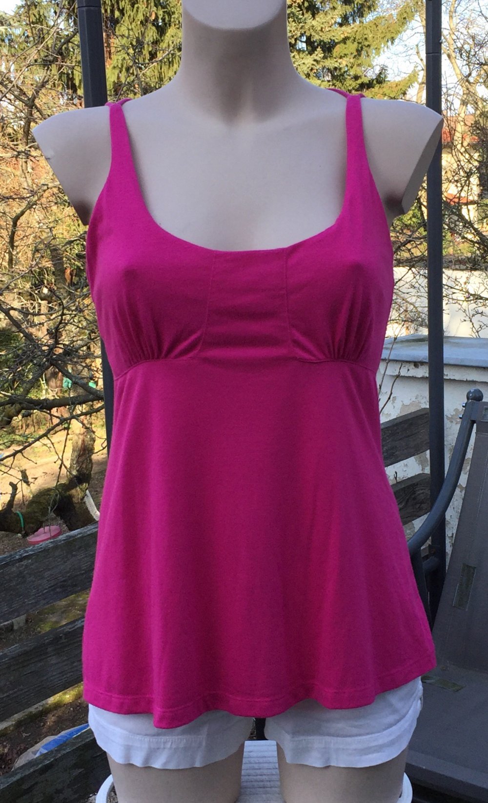 Bra Top Babydoll mit Kreuzträgern Gr. M