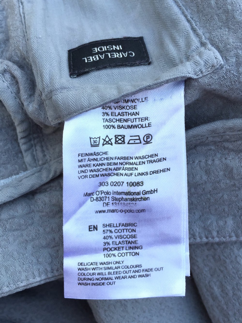 MARC O‘POLO Laxa HOSE grau Mille Fleur Gr. 36