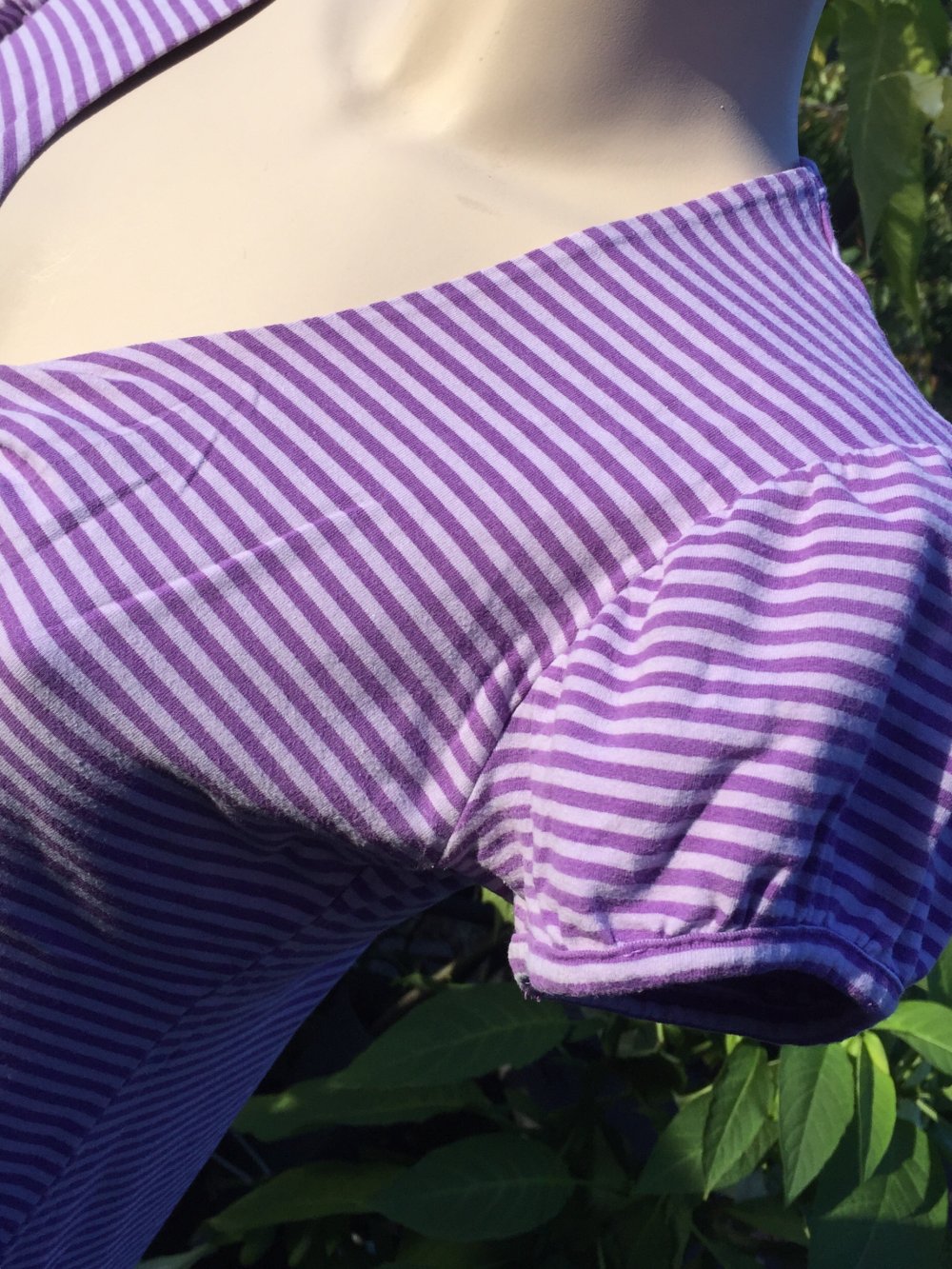 Empire Shirt RINGELSHIRT lila/Flieder Gr. L 