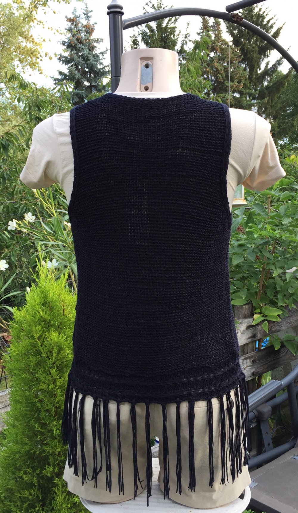 RUT&CIRCLE Weste Fransenweste Strickweste