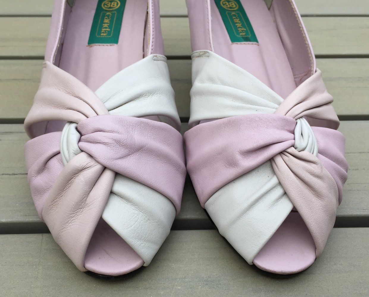TRUE VINTAGE Pumps Sommer Schuhe 80er Jahre C&A Gr. 38