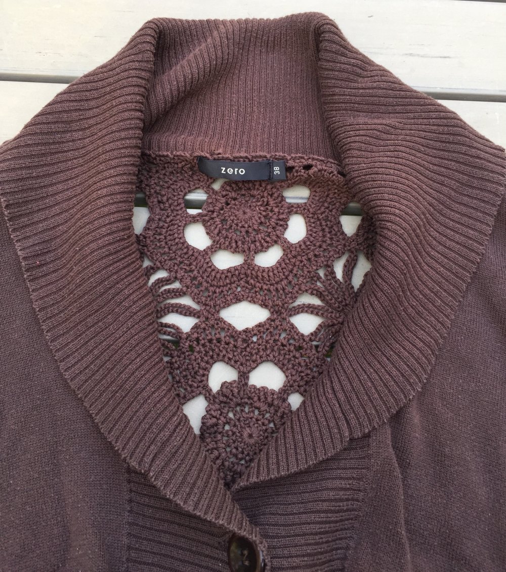 ZERO Bolero JÄCKCHEN Häkel-Spitze CARDIGAN Gr. M