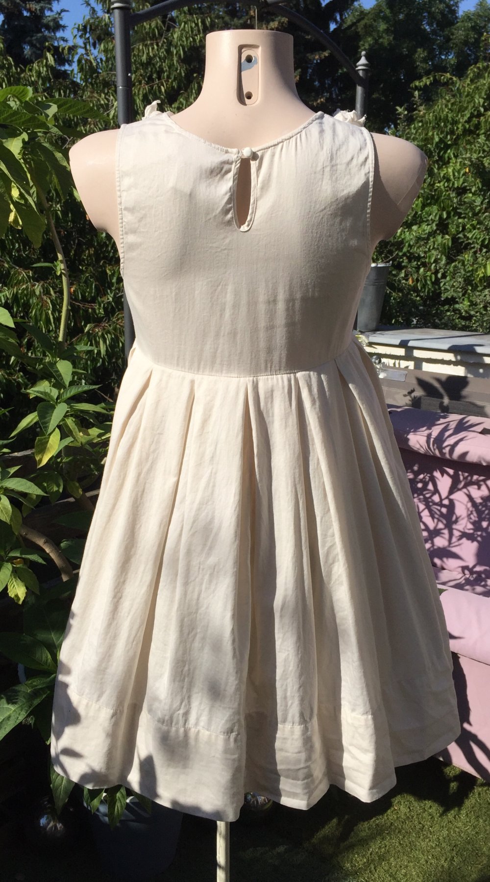 H&M Hängerchen Kleid THE GARDEN natur Gr. 36