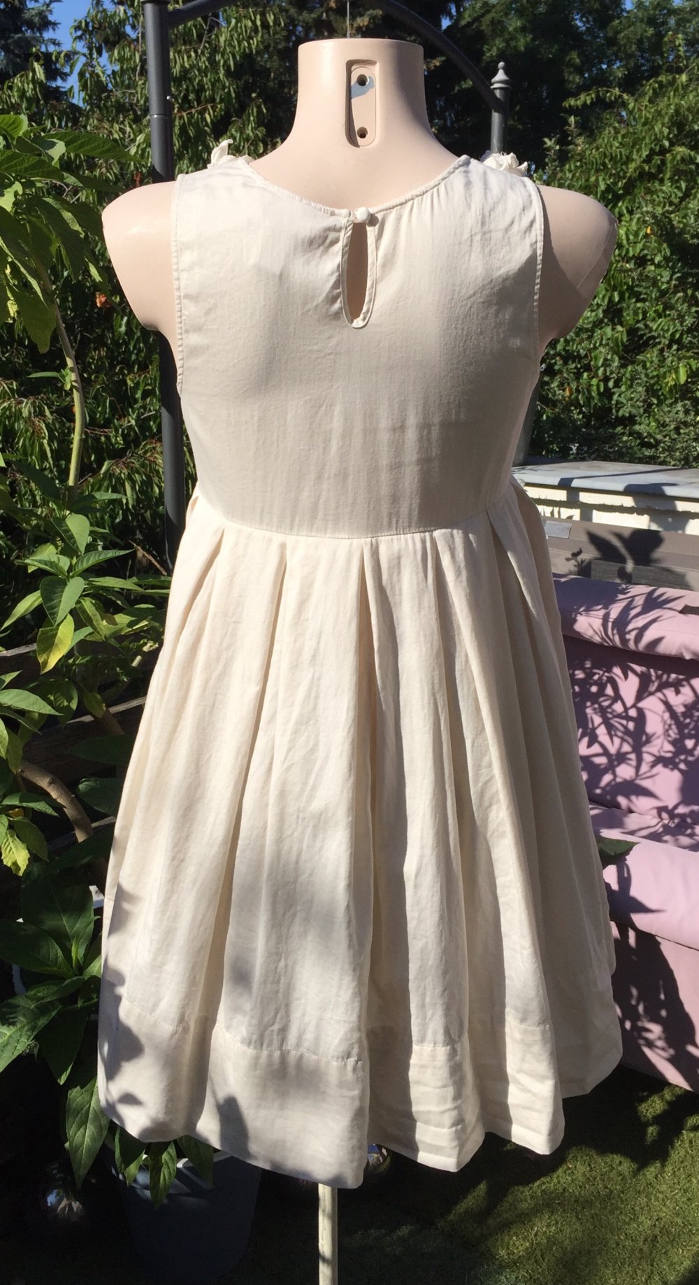 H&M Hängerchen Kleid THE GARDEN natur Gr. 36