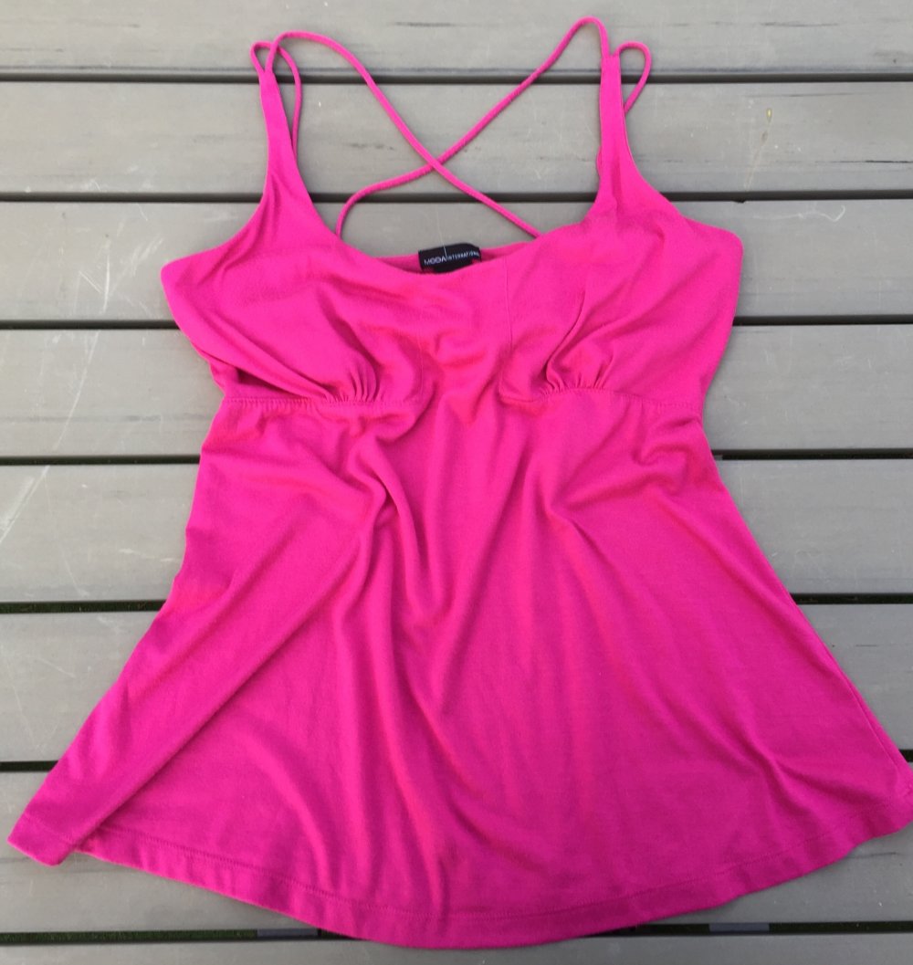 Bra Top Babydoll mit Kreuzträgern Gr. M