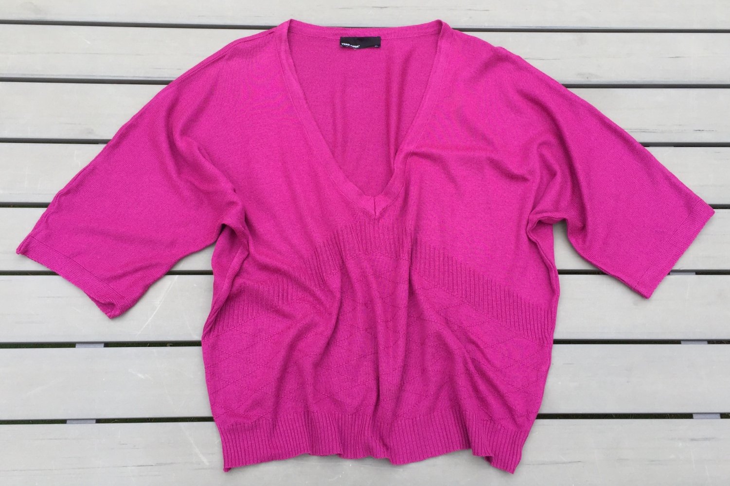 VERO MODA Feinstrick PULLI fuchsia Gr. XL