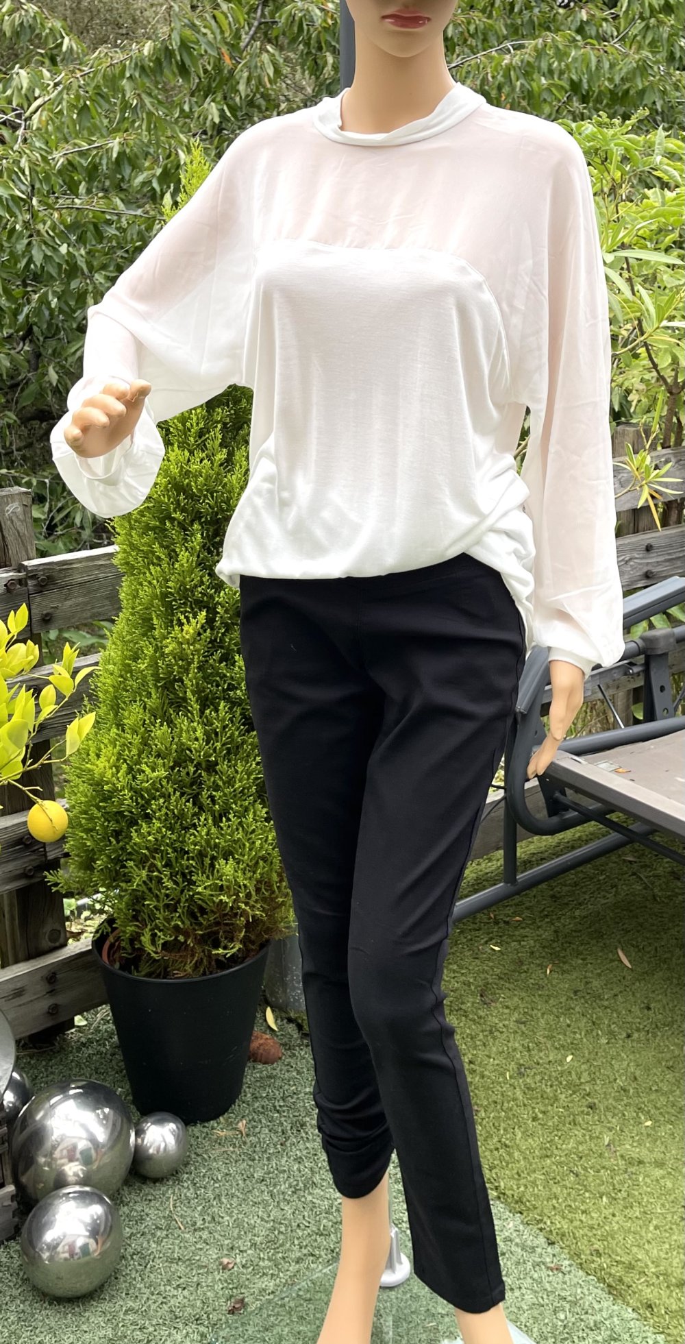 H&M Blusenshirt CHIFFON Schluse Gr. M