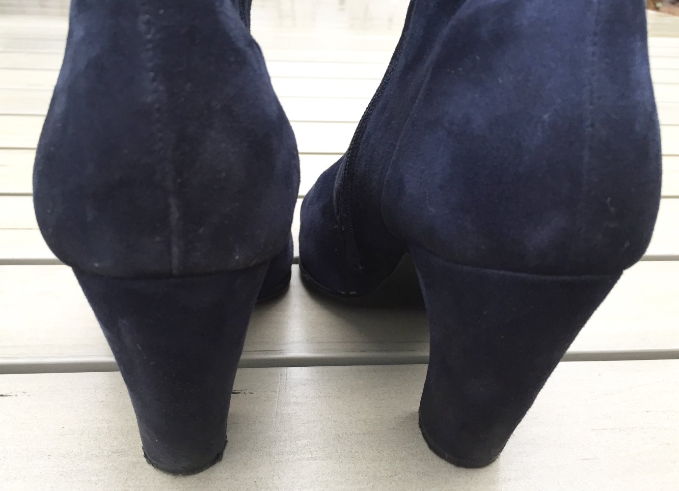 5th AVENUE Rauhleder STIEFELETTE nachtblau Gr. 40