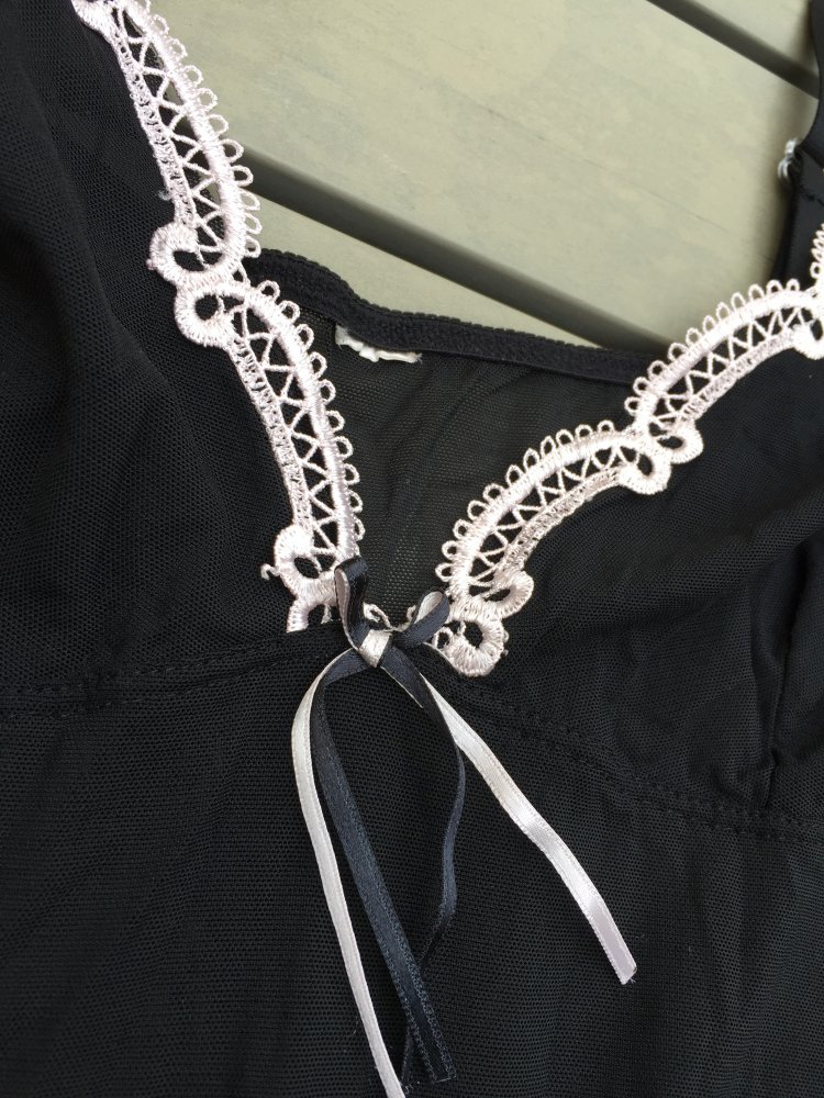 Negligé Nachthemd Mesh