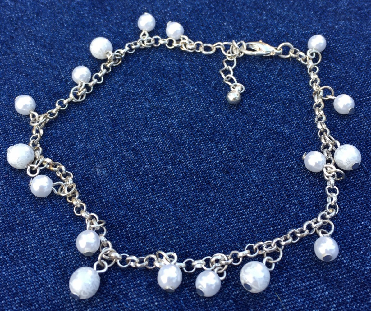 ARMBAND wie Bettelarmband PERLEN Gold