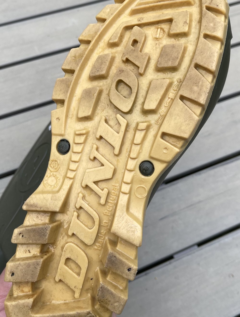 DUNLOP Gummistiefel khaki Gr. 40