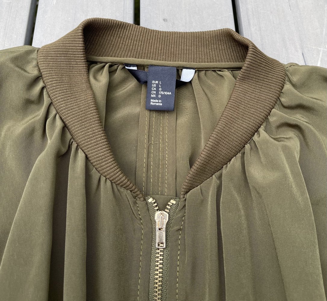 H&M CAPE JACKE Sommerjacke OVERSIZE KIMONO khaki Gr. L