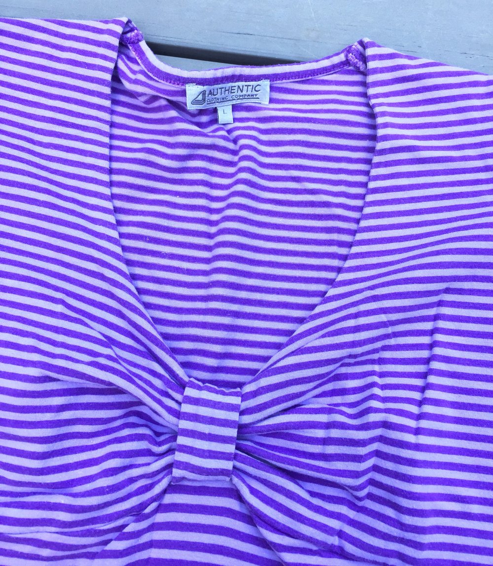 Empire Shirt RINGELSHIRT lila/Flieder Gr. L 