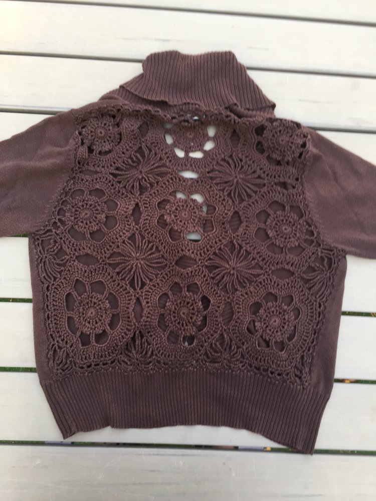 ZERO Bolero JÄCKCHEN Häkel-Spitze CARDIGAN Gr. M