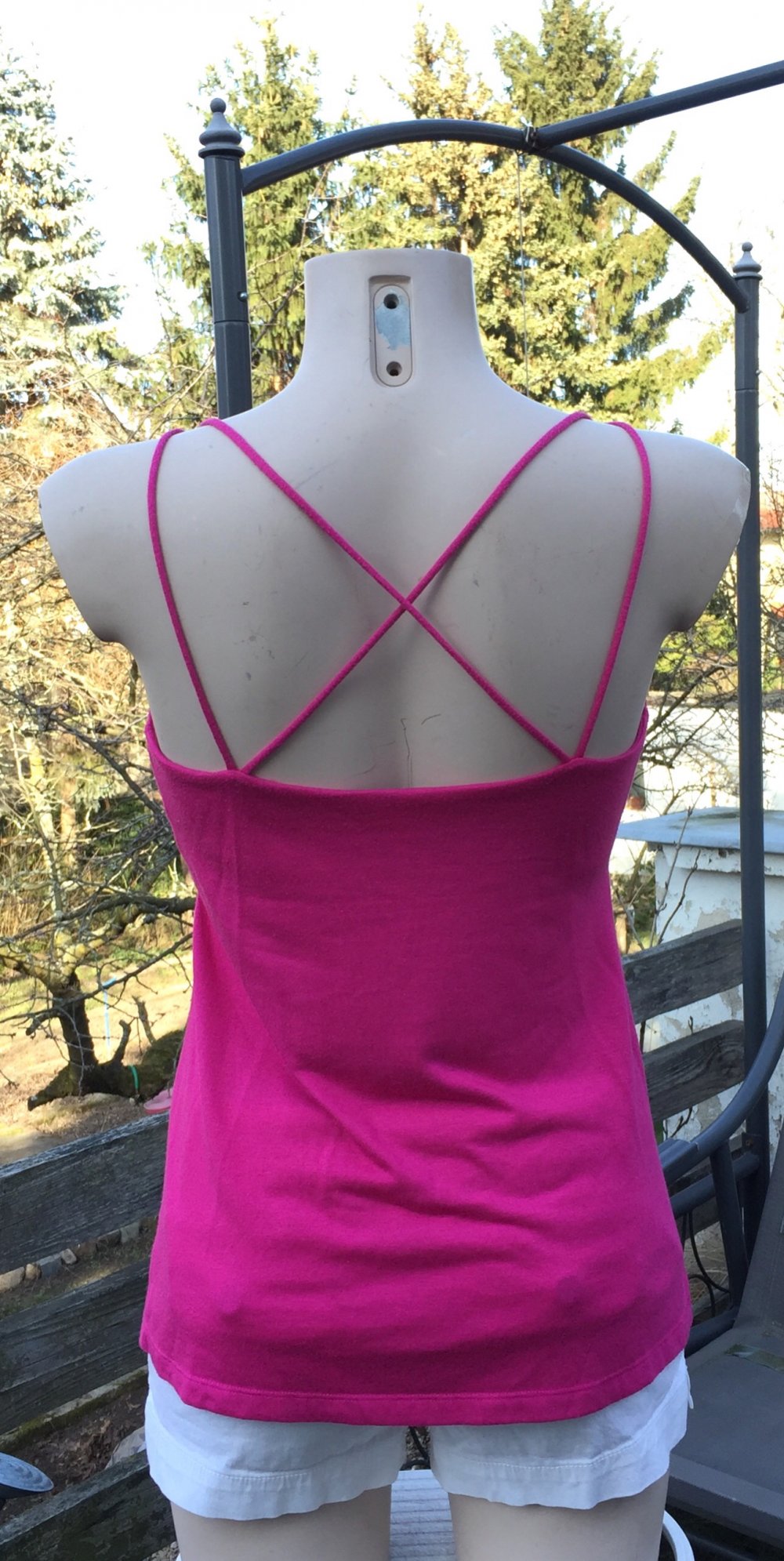 Bra Top Babydoll mit Kreuzträgern Gr. M