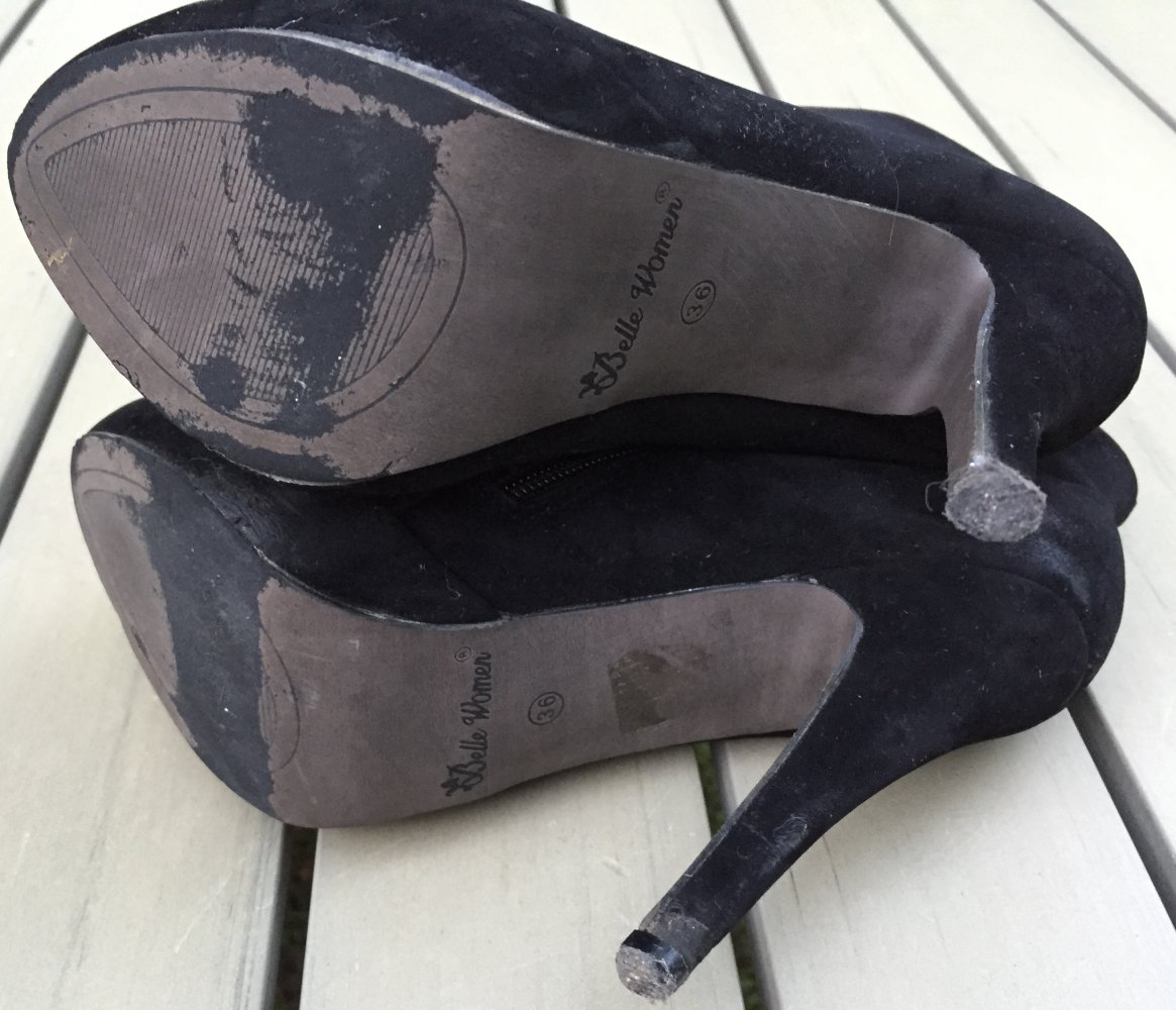 PLATEAU STIEFELETTEN High Heels Booties Gr. 36