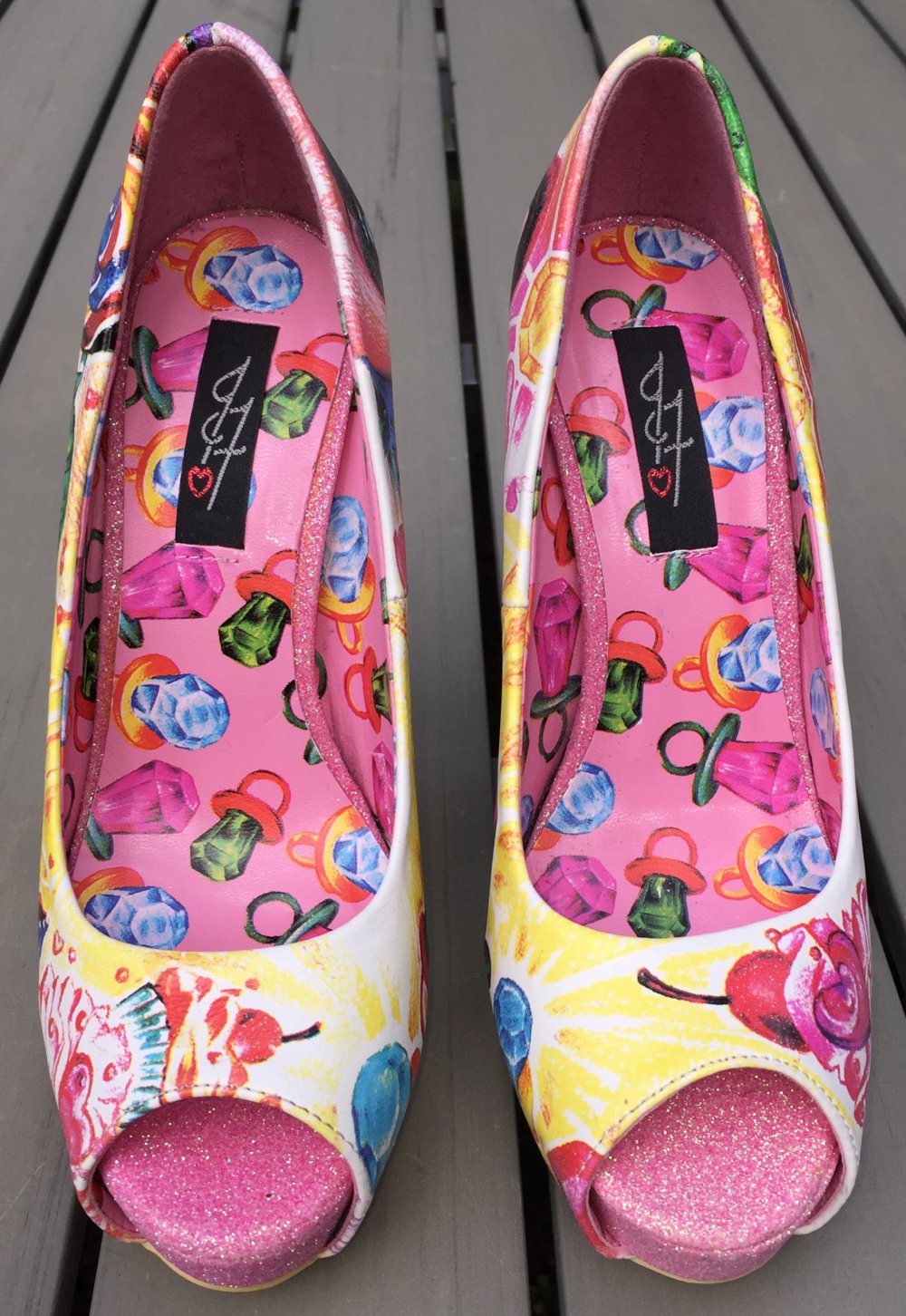 NEU: IRON FIST Latisha Wood CANDY Peeptoes Gr. 37