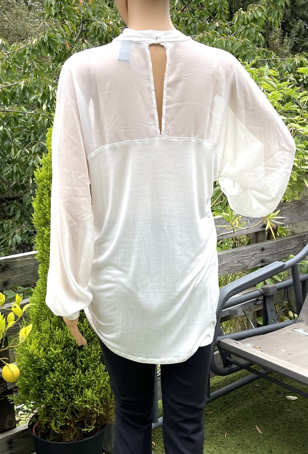H&M Blusenshirt CHIFFON Schluse Gr. M