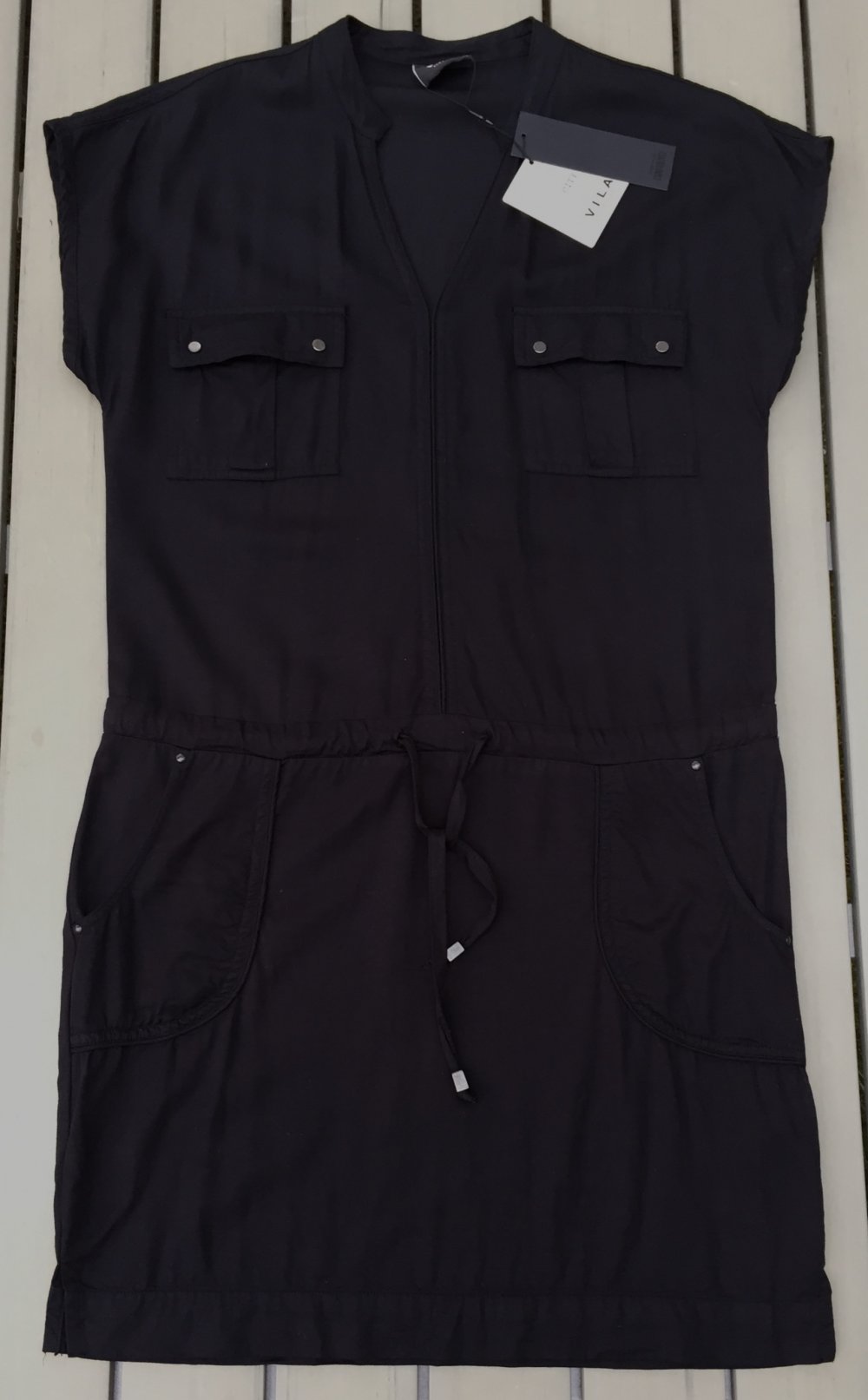 VILA Tunika KLEID schwarz Gr. XS
